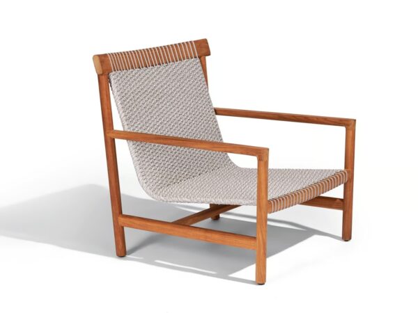 Gartensessel aus Teakholz mit Kufengestell mit Armlehnen | TRIBÙ | Amanu