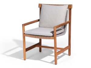 Gartenstuhl aus Teakholz mit Armlehnen | TRIBÙ | Amanu