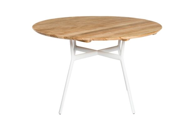 Runder Gartentisch aus Aluminium und Holz | TRIBÙ | Branch - Image 4