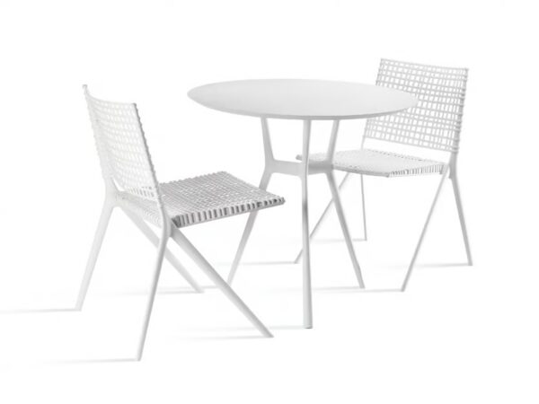 Runder Gartentisch aus pulverbeschichtetem Aluminium | TRIBÙ | Branch - Image 3