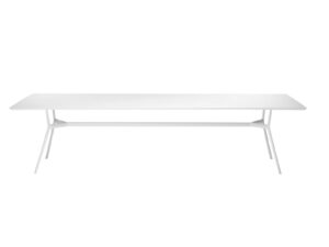 Rechteckiger Gartentisch aus pulverbeschichtetem Aluminium | TRIBÙ | Branch