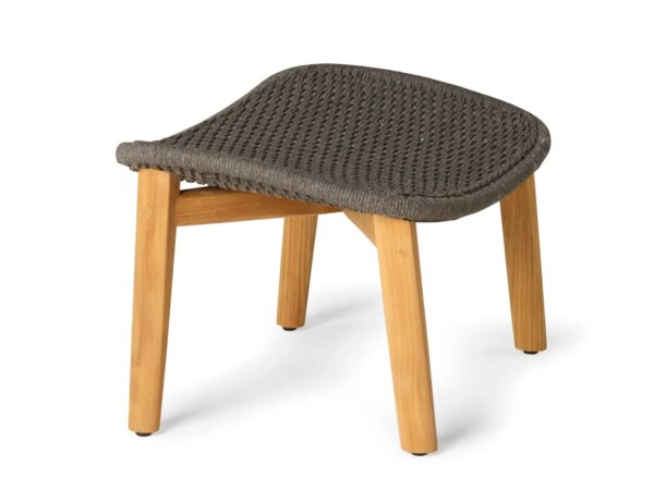 Fußbank aus Tricord® und Teakholz | TRIBÙ | Elio - Image 4
