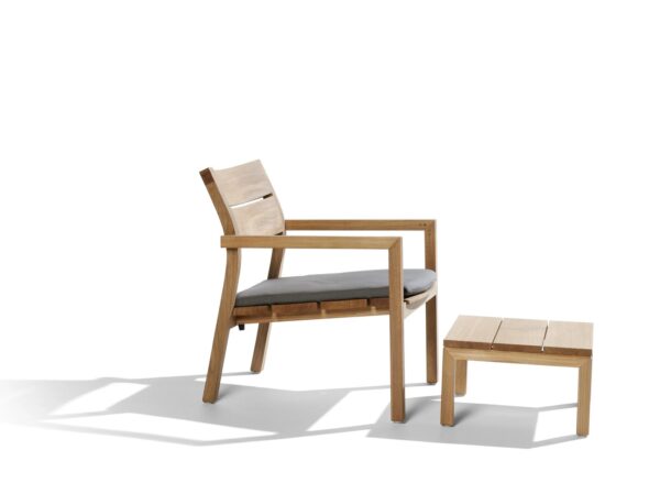 Lounge Gartensessel aus Teakholz mit Armlehnen | TRIBÙ | Kos - Image 2