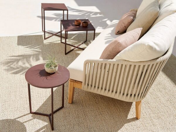 Hoch- runder Couchtisch aus pulverbeschichtetem Aluminium | TRIBÙ | Natal Alu - Image 5