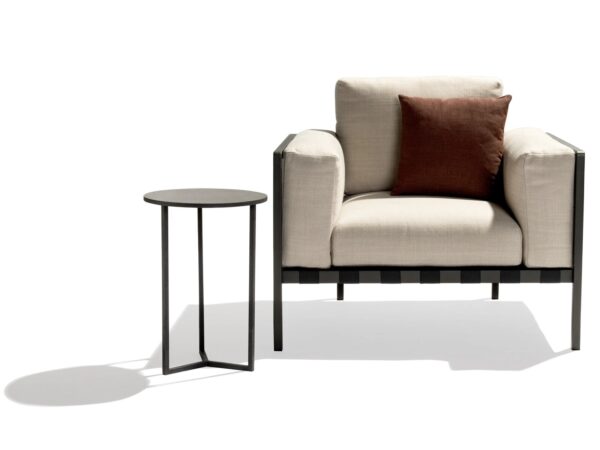 Hoch- runder Couchtisch aus pulverbeschichtetem Aluminium | TRIBÙ | Natal Alu - Image 2