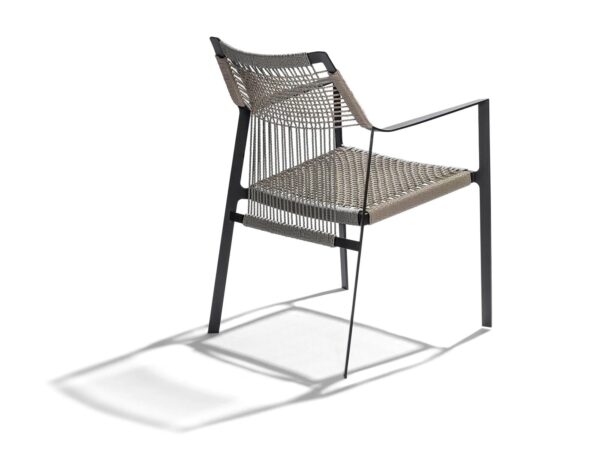 Gartenstuhl aus Canax® mit Armlehnen | TRIBÙ | Nodi - Image 4