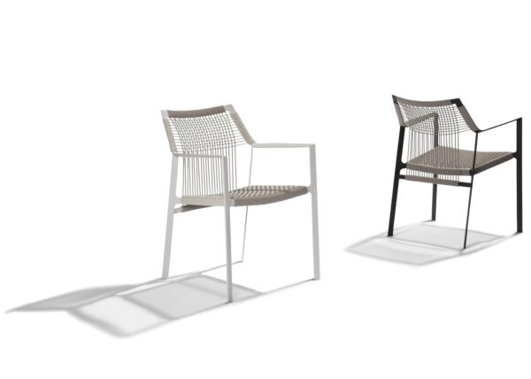 Gartenstuhl aus Canax® mit Armlehnen | TRIBÙ | Nodi - Image 15