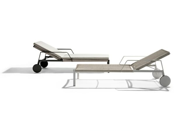Gartenliege aus Canax® mit Armlehnen | TRIBÙ | Nodi - Image 2