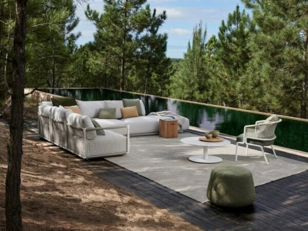 3-Sitzer Gartensofa aus Stoff | TRIBÙ | Nodi - Image 9
