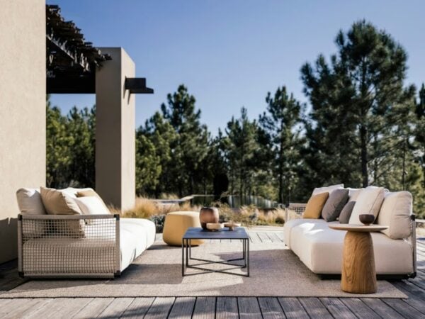 3-Sitzer Gartensofa aus Stoff | TRIBÙ | Nodi - Image 4