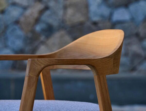 Gartenstuhl aus Teakholz mit Armlehnen | TRIBÙ | Nomad - Image 2