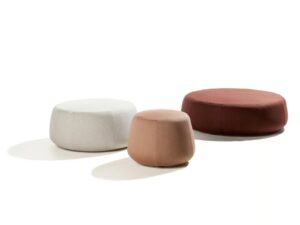 Runder Sitzpouf für den Außenbereich | TRIBÙ | Nomad