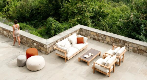 Gartensessel aus Stoff mit Armlehnen | TRIBÙ | Pure - Image 3