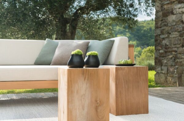 Quadratischer Couchtisch aus Teakholz | TRIBÙ | Accessories - Image 4