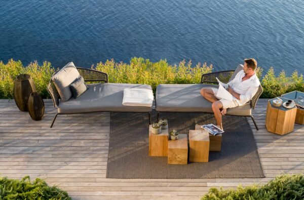 Quadratischer Couchtisch aus Teakholz | TRIBÙ | Accessories - Image 5