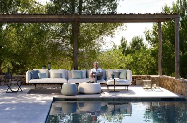 Modulares Garten Ecksofa aus Stoff | TRIBÙ | Senja - Image 8