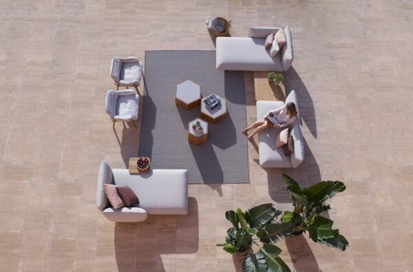 Modulares Garten Ecksofa aus Stoff | TRIBÙ | Senja - Image 6