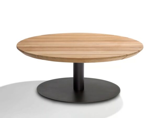 Niedriger runder Garten-Beistelltisch aus Teakholz | TRIBÙ | T-Table - Image 2