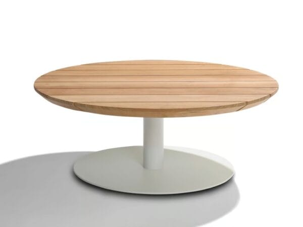 Niedriger runder Garten-Beistelltisch aus Teakholz | TRIBÙ | T-Table - Image 3