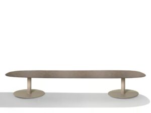 Niedriger Garten-Beistelltisch aus Keramik | TRIBÙ | T-Table