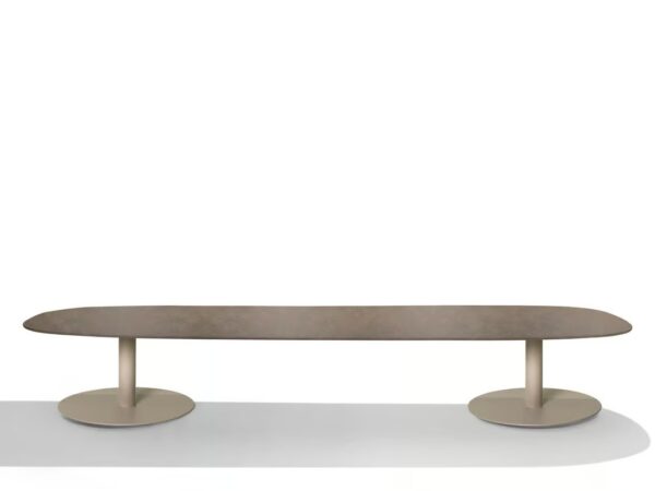 Niedriger Garten-Beistelltisch aus Keramik | TRIBÙ | T-Table