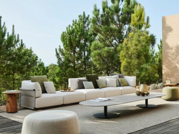 Niedriger Garten-Beistelltisch aus Keramik | TRIBÙ | T-Table - Image 6