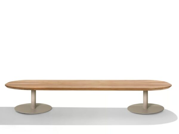 Niedriger Garten-Beistelltisch aus Teakholz | TRIBÙ | T-Table - Image 2