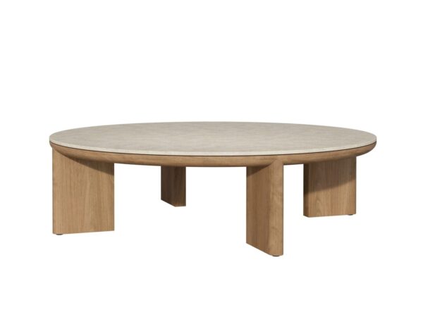 Runder Couchtisch aus Teakholz | TRIBÙ | Amanu - Image 2