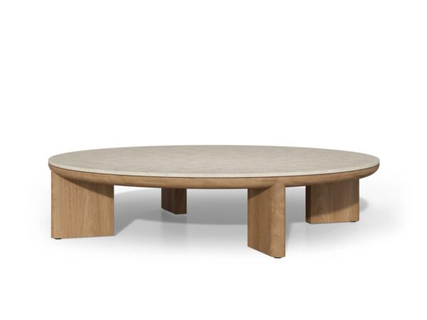 Runder Couchtisch aus Teakholz | TRIBÙ | Amanu