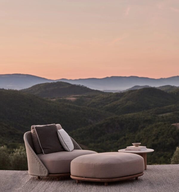 3-sitziger Pouf aus Teakholz | TRIBÙ | Elio - Image 3