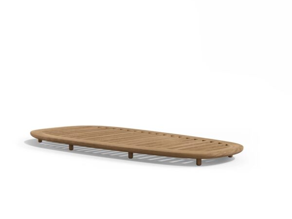 3-sitziger Pouf aus Teakholz | TRIBÙ | Elio - Image 2