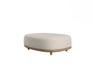 Sitzpuff aus Teakholz | TRIBÙ | Elio