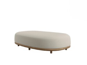2-sitziger Pouf aus Teakholz | TRIBÙ | Elio