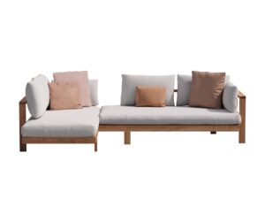 Garten Anbausofa aus Stoff | TRIBÙ | Pure