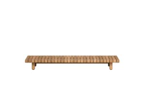 Niedriger Couchtisch aus Teakholz | TRIBÙ | Vis à vis