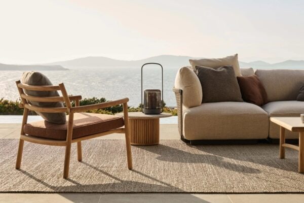 Lounge Gartensessel aus Teakholz mit Armlehnen | TRIBÙ | Ukiyo - Image 5