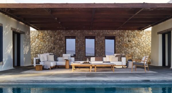Lounge Gartensessel aus Teakholz mit Armlehnen | TRIBÙ | Ukiyo - Image 13