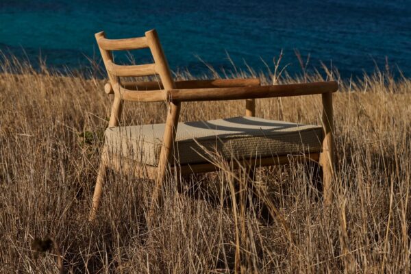 Lounge Gartensessel aus Teakholz mit Armlehnen | TRIBÙ | Ukiyo - Image 2