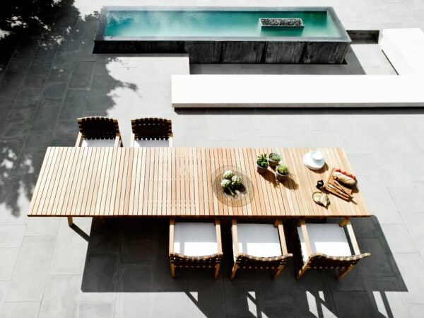 Rechteckiger Gartentisch aus Teakholz | TRIBÙ | Vis à vis - Image 3