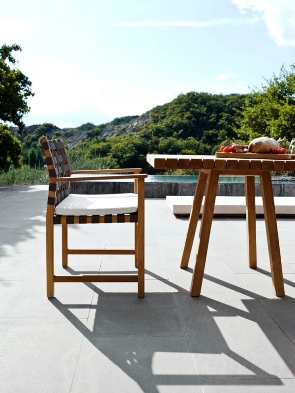 Quadratischer Gartentisch aus Teakholz | TRIBÙ | Vis à vis - Image 4