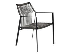Gartenstuhl aus Canax® mit Armlehnen | TRIBÙ | Nodi