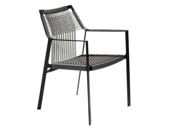Gartenstuhl aus Canax® mit Armlehnen | TRIBÙ | Nodi