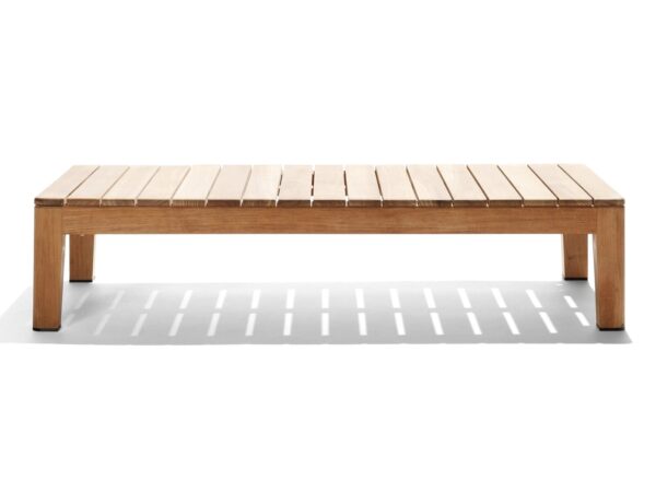 Rechteckiger Garten-Beistelltisch aus Teakholz | TRIBÙ | Mood