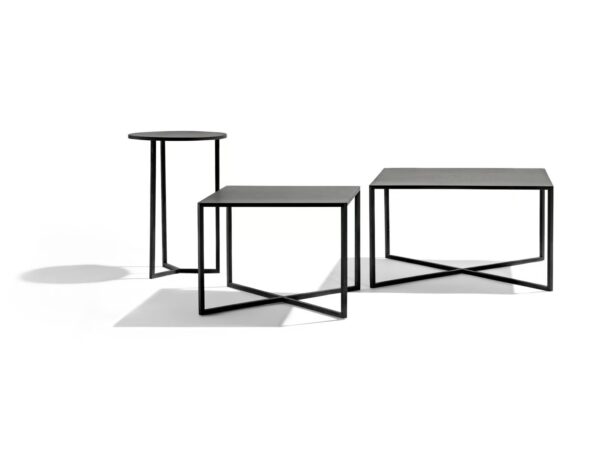 Hoch- runder Couchtisch aus pulverbeschichtetem Aluminium | TRIBÙ | Natal Alu - Image 3