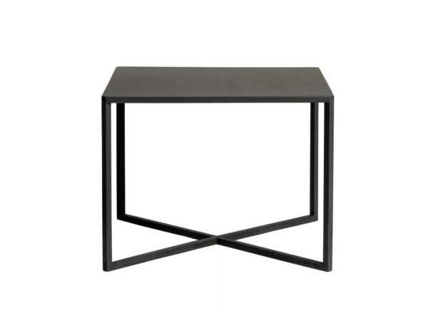 Niedriger quadratischer Couchtisch aus pulverbeschichtetem Aluminium | TRIBÙ | Natal Alu