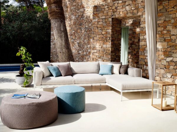 Runder Sitzpouf für den Außenbereich aus Stoff | TRIBÙ | Accessories - Image 2