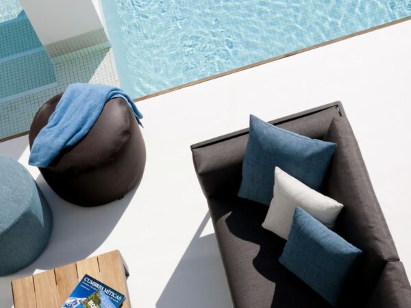 Runder Sitzpouf für den Außenbereich aus Stoff | TRIBÙ | Accessories - Image 7