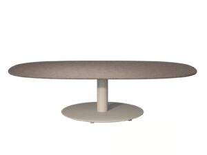 Niedriger ovaler Garten-Beistelltisch aus Keramik | TRIBÙ | T-Table