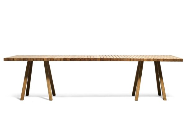 Rechteckiger Gartentisch aus Teakholz | TRIBÙ | Vis à vis - Image 2
