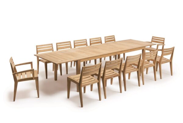 Rechteckiger ausziehbarer Gartentisch aus Teakholz | Ethimo | Ribot - Image 5